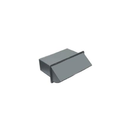 LAMBRO INDUSTRIES 3.25 x 10 in. Gray Plastic Wall Vent, Damper Spring Controlled, 6PK 1170G